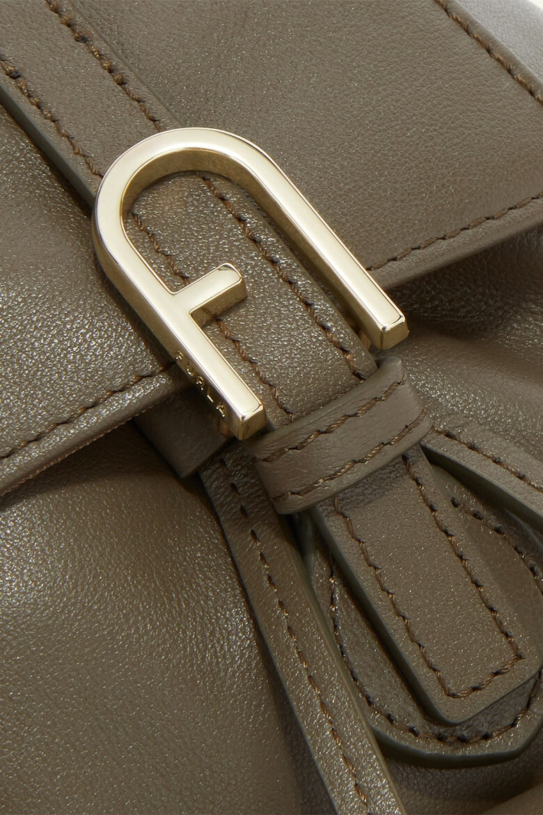 Furla Кожена раница Flow с външен джоб - Pepit.bg