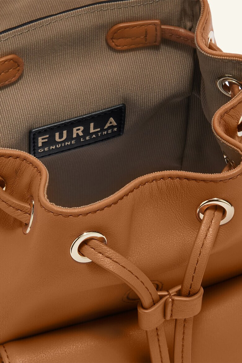 Furla Кожена раница Flow с външен джоб - Pepit.bg