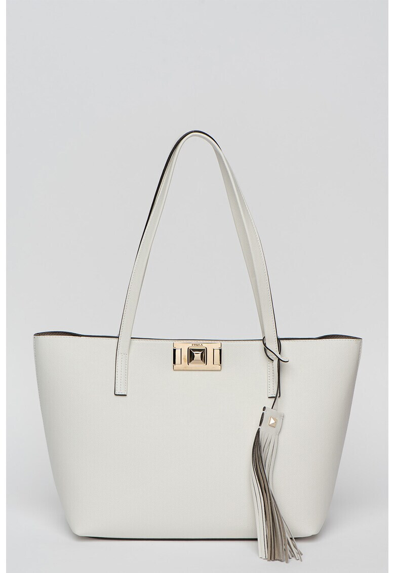 Furla Кожена шопинг чанта Mimi' M с пискюл - Pepit.bg