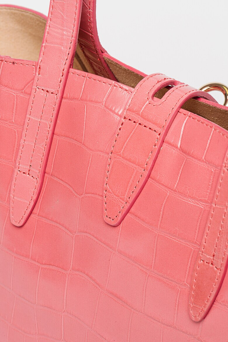 Furla Кожена шопинг чанта Net с шагрен - Pepit.bg