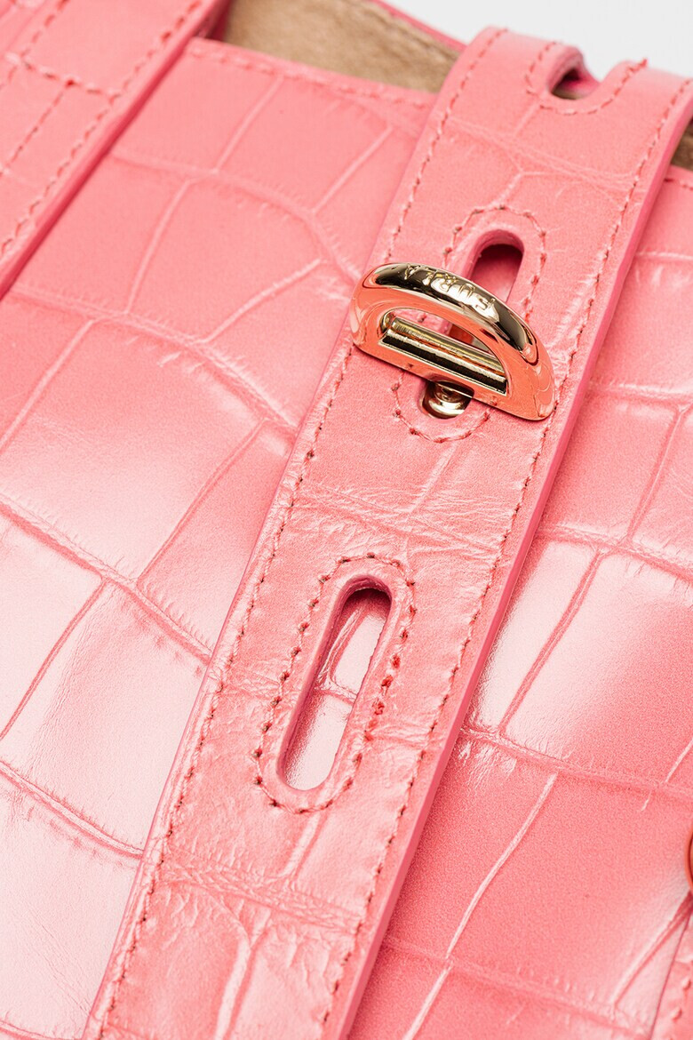Furla Кожена шопинг чанта Net с шагрен - Pepit.bg