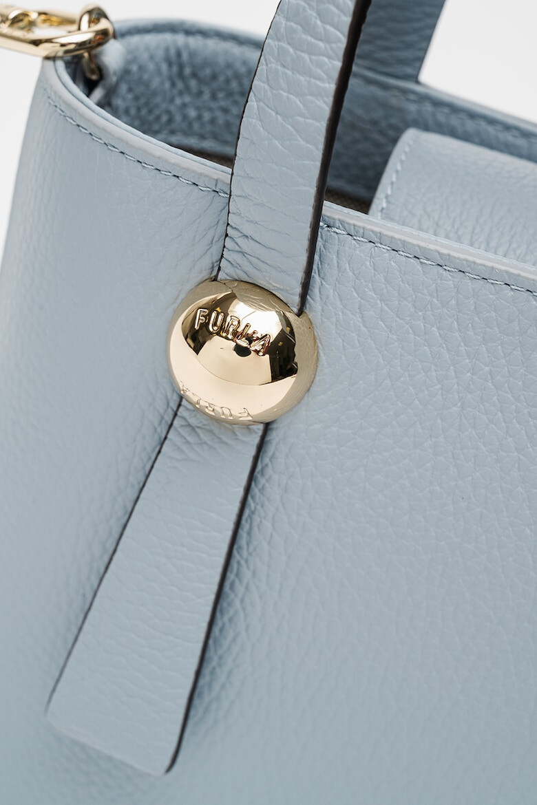 Furla Кожена шопинг чанта Sfera - Лавандула - Pepit.bg