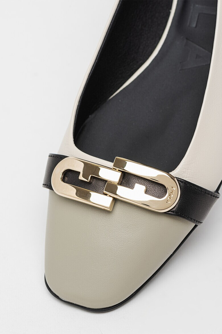 Furla Кожени пантофки Chain - Pepit.bg