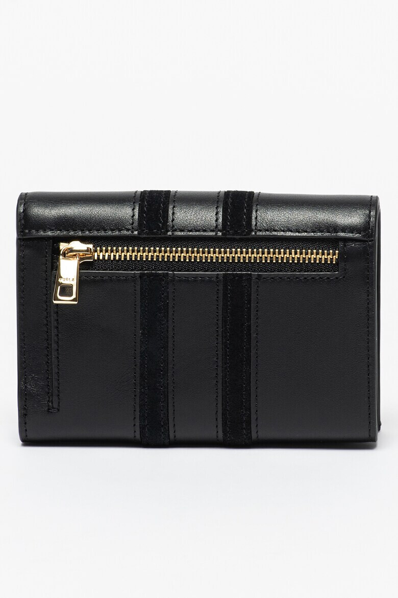 Furla Кожено портмоне Sirena Compact с лого - Pepit.bg