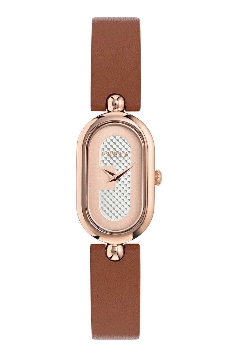 Furla Кварцов часовник с кожена каишка - Pepit.bg