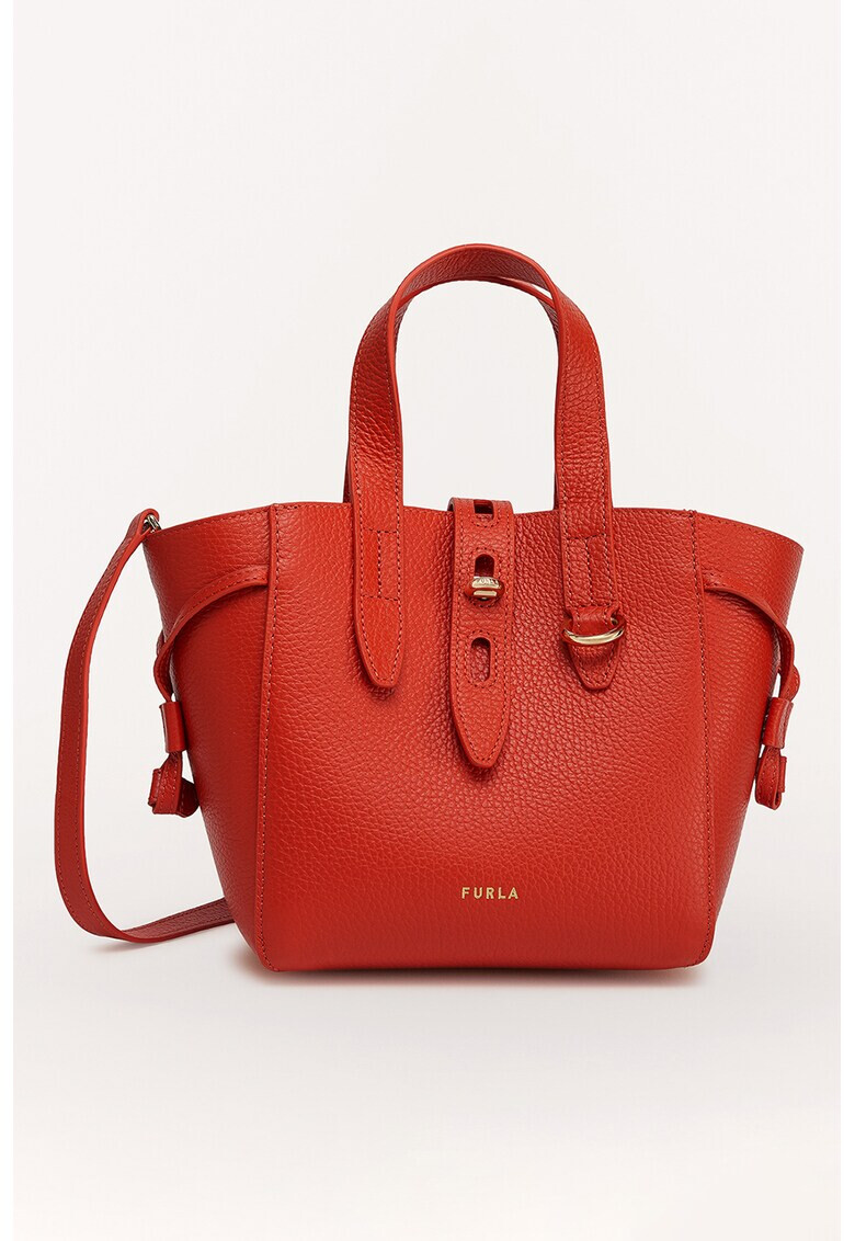 Furla Малка кожена чанта Net - Pepit.bg