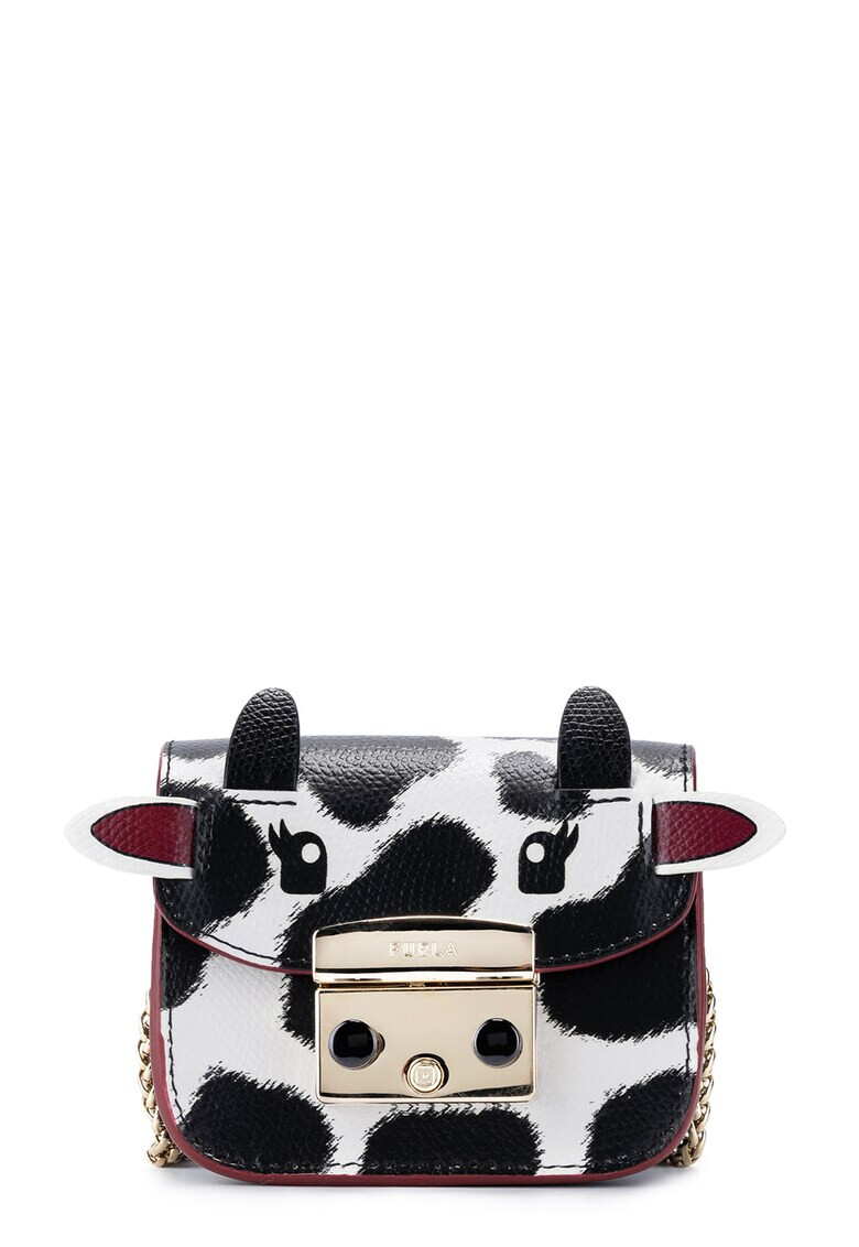 Furla Малка кожена чанта с шарки - Pepit.bg