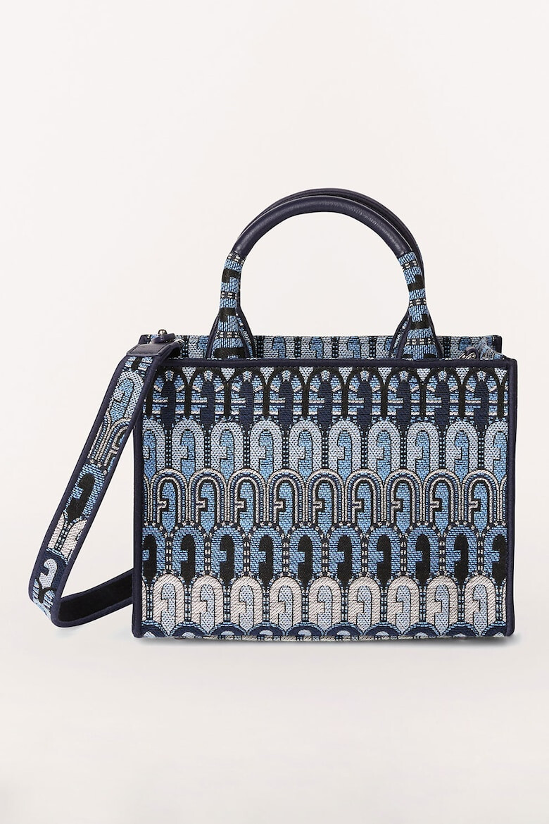 Furla Малка шопинг чанта Opportunity от жакард - Pepit.bg