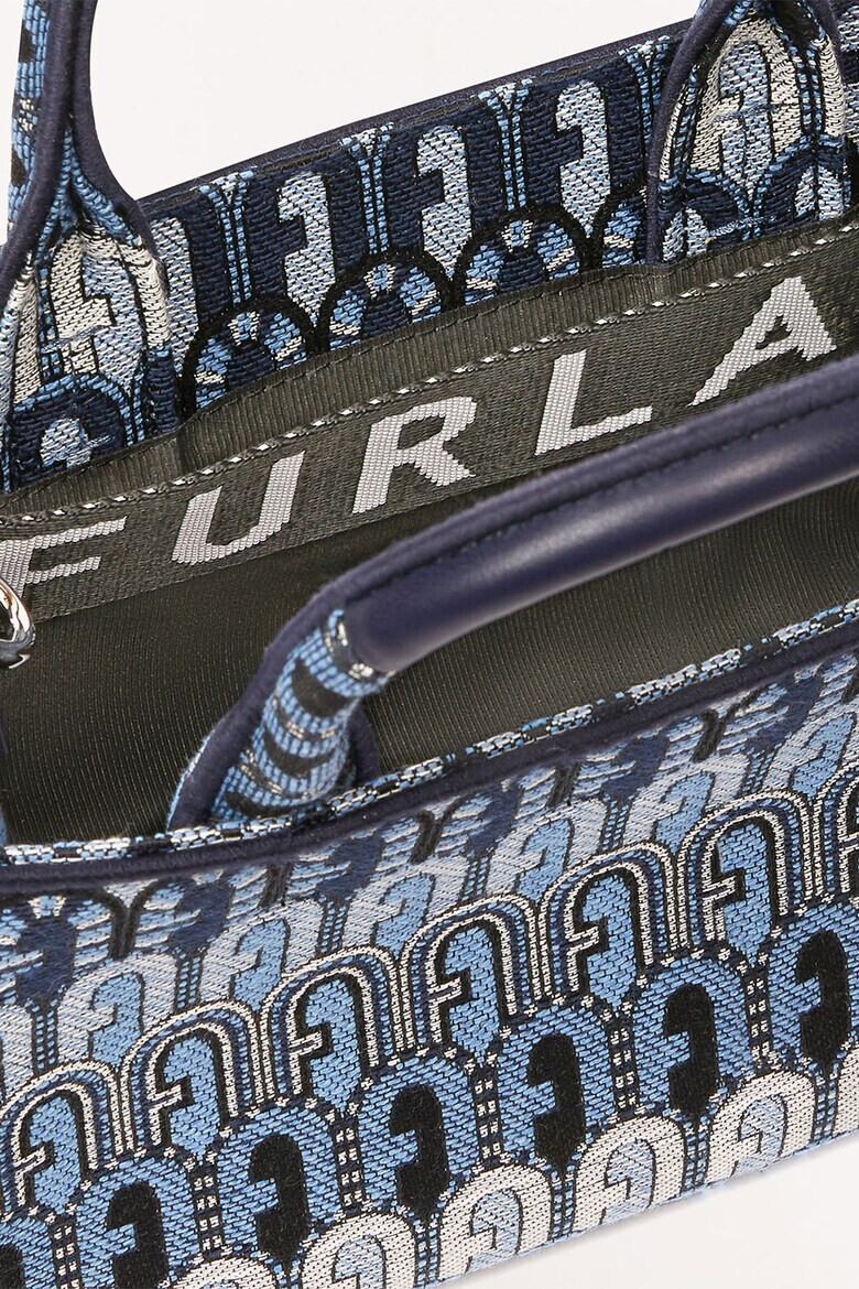 Furla Малка шопинг чанта Opportunity от жакард - Pepit.bg