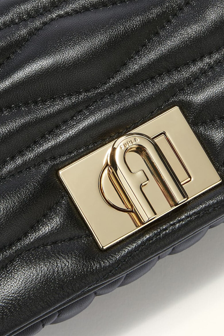 Furla Малка кожена чанта през рамо 1927 - Черен - Pepit.bg