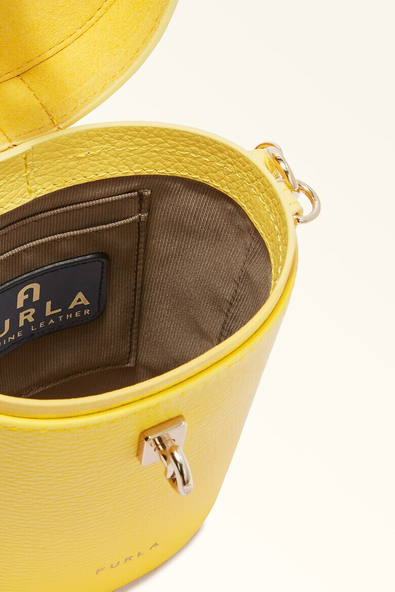 Furla Мини кожена чанта с лого - Pepit.bg