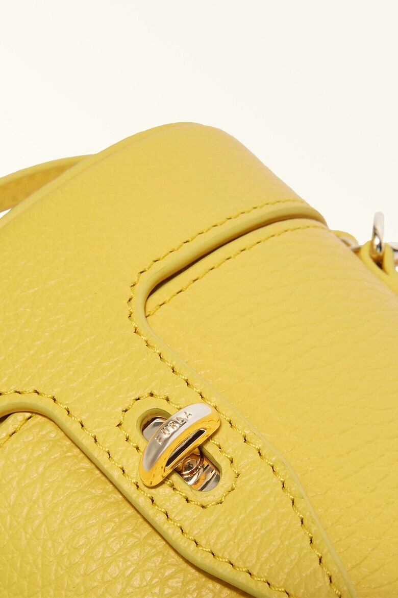 Furla Мини кожена чанта с лого - Pepit.bg