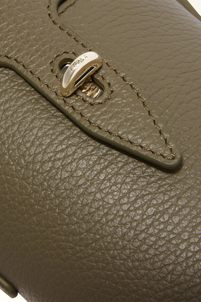 Furla Мини кожена чанта с лого - Pepit.bg