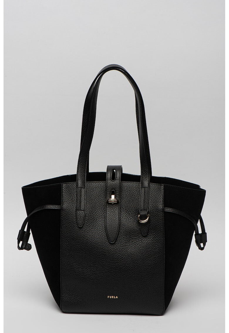 Furla Шопинг чанта Net от кожа и велур - Pepit.bg