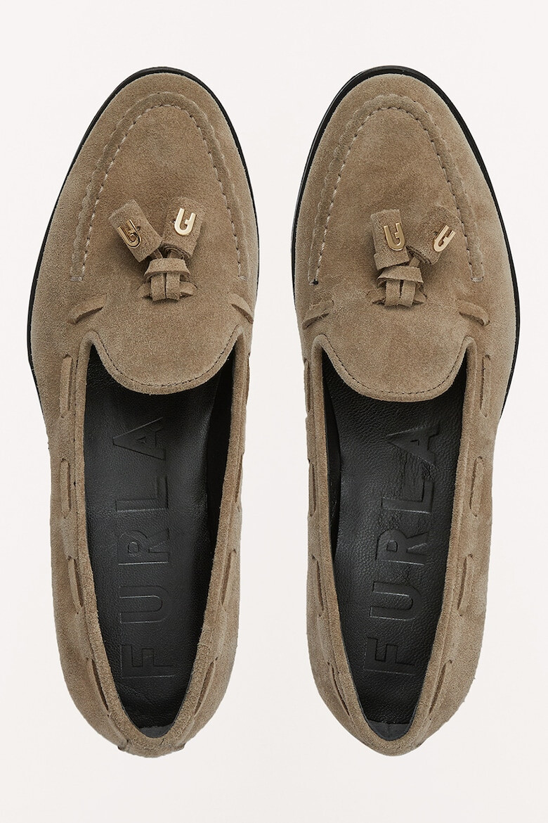 Furla Велурени мокасини Heritage - Pepit.bg