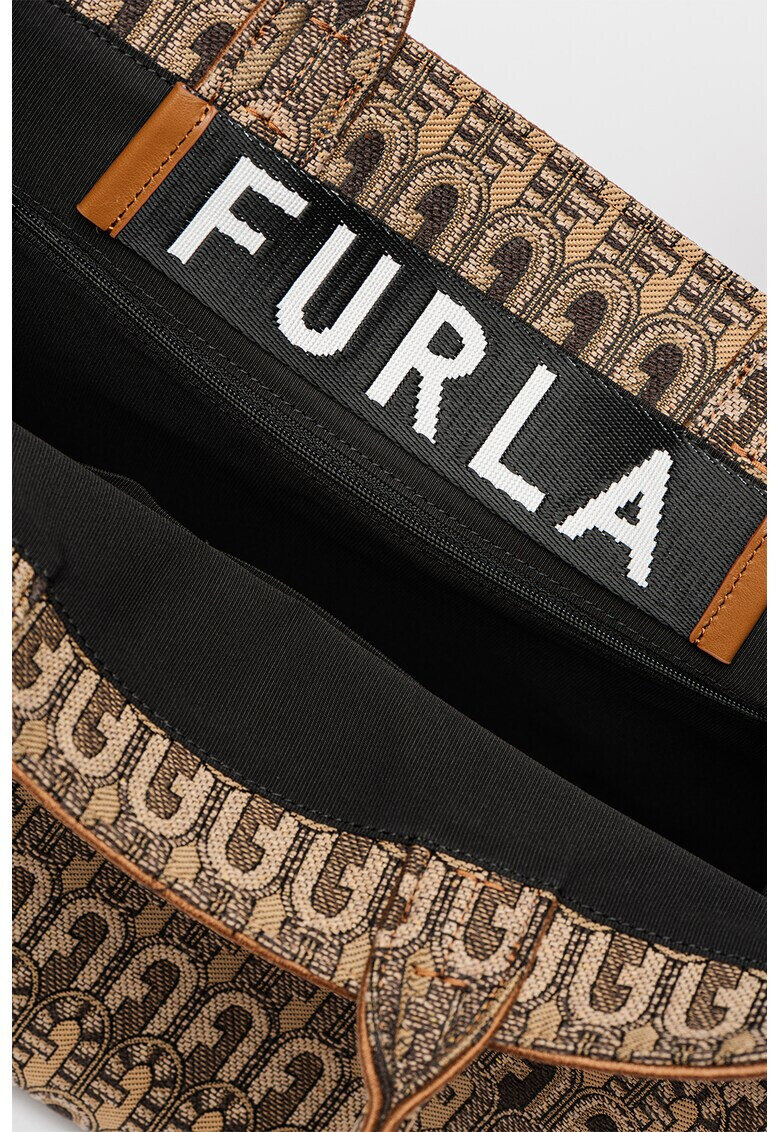 Furla Жакардова шопинг чанта Oprotunity с монограм - Pepit.bg
