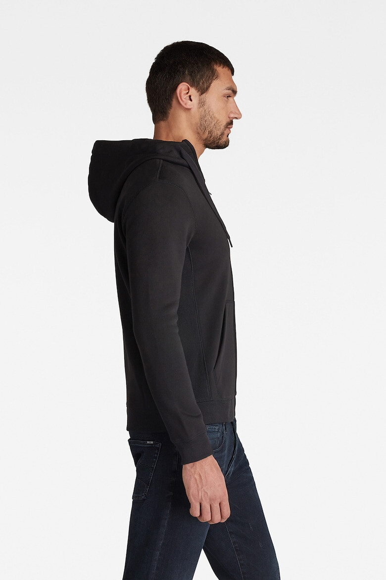 G-STAR Худи Premium Core с цип - Черен - Pepit.bg