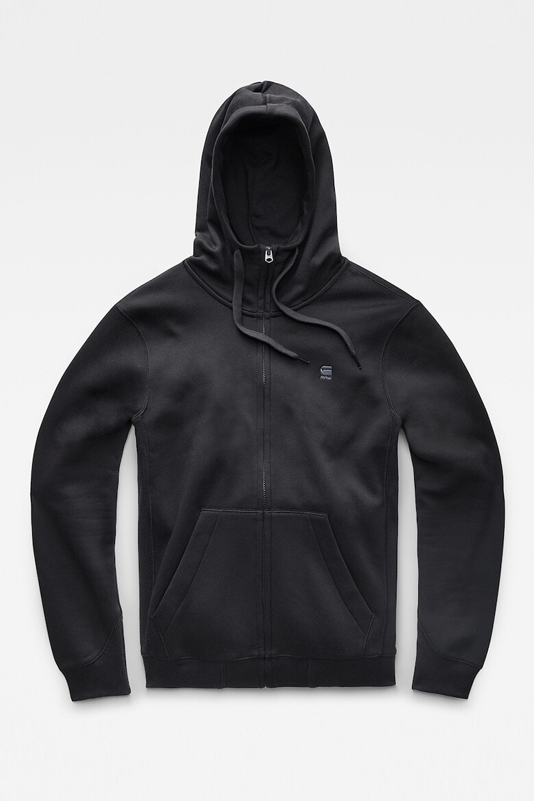 G-STAR Худи Premium Core с цип - Черен - Pepit.bg