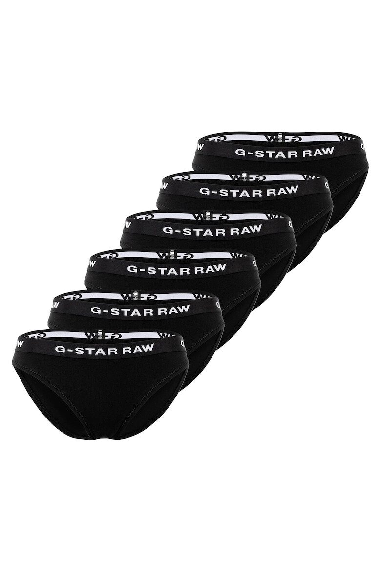G-Star RAW Бикини с лого на талията - 6 чифта - Pepit.bg