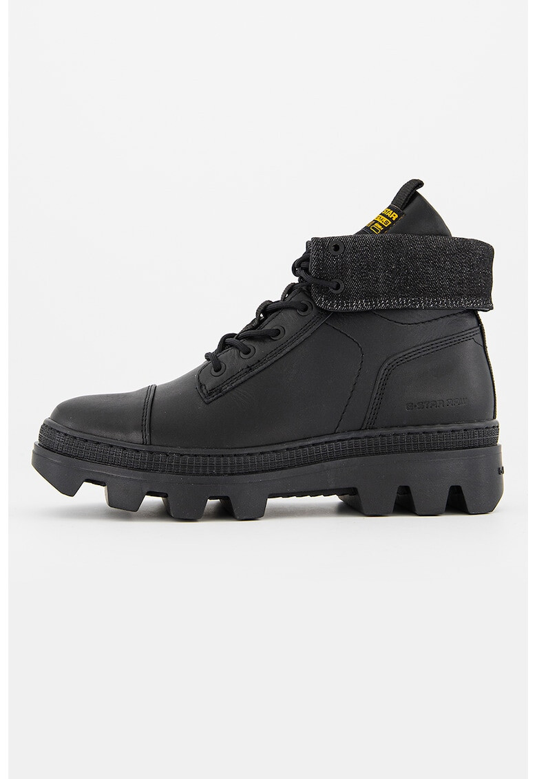 G-Star RAW Кожени боти с деним - Pepit.bg