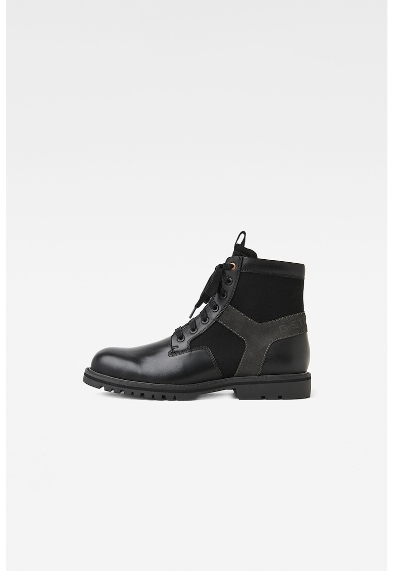 G-Star RAW Кожени ботуши с текстил - Pepit.bg