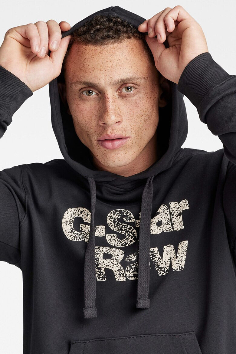 G-Star RAW Памучно худи с лого - Pepit.bg