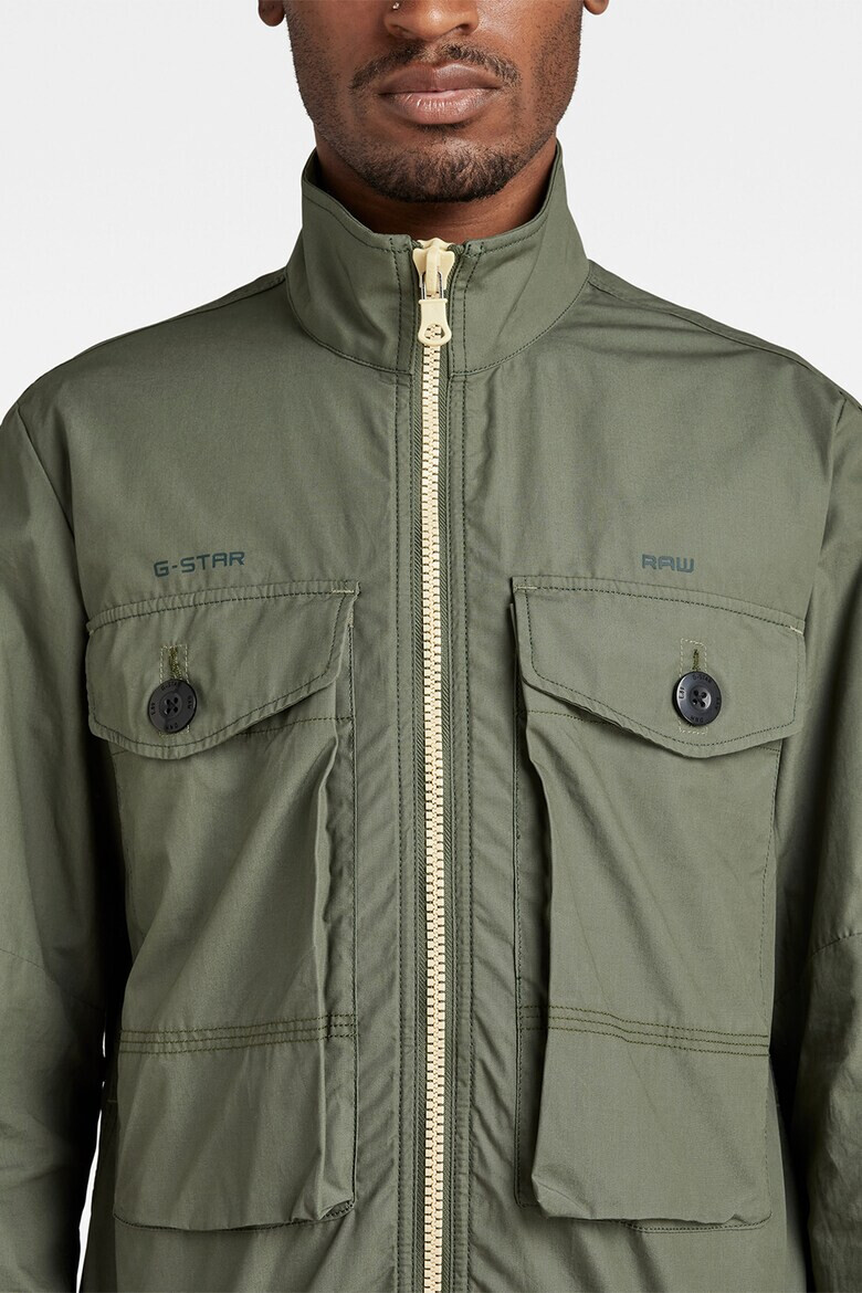 G-Star RAW Памучно яке с джобове с капаче - Pepit.bg