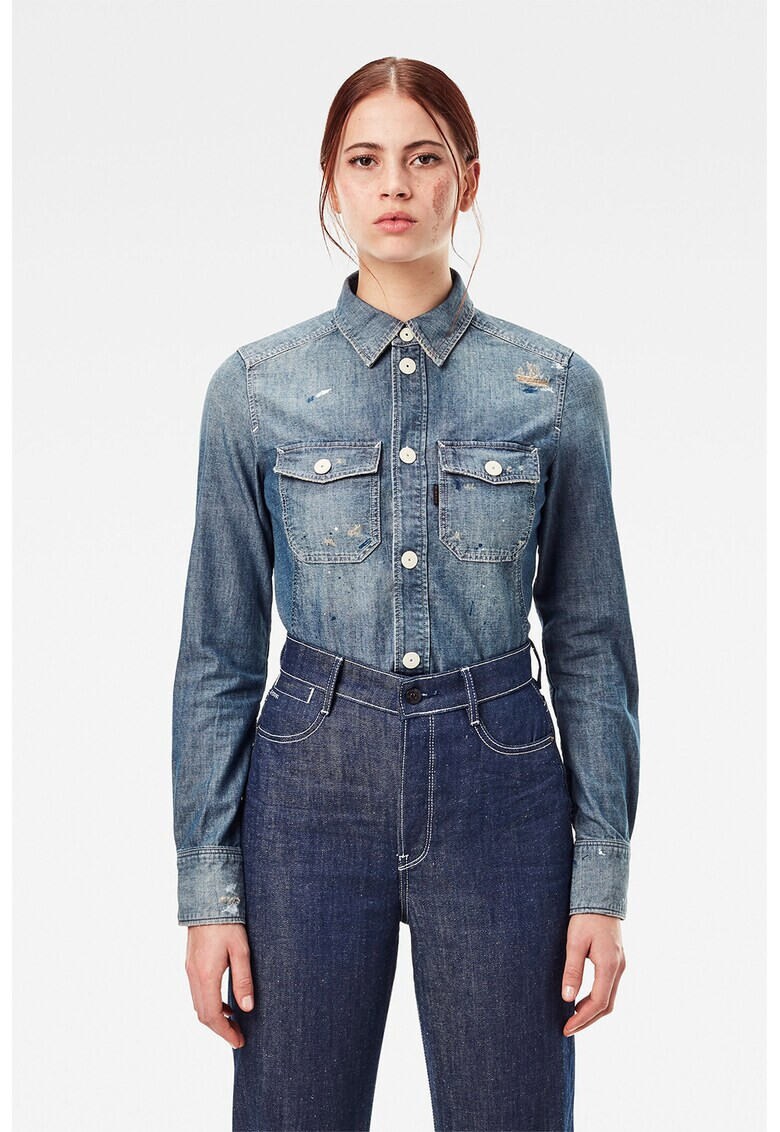 G-Star RAW Риза от деним Kick Back Worker - Pepit.bg