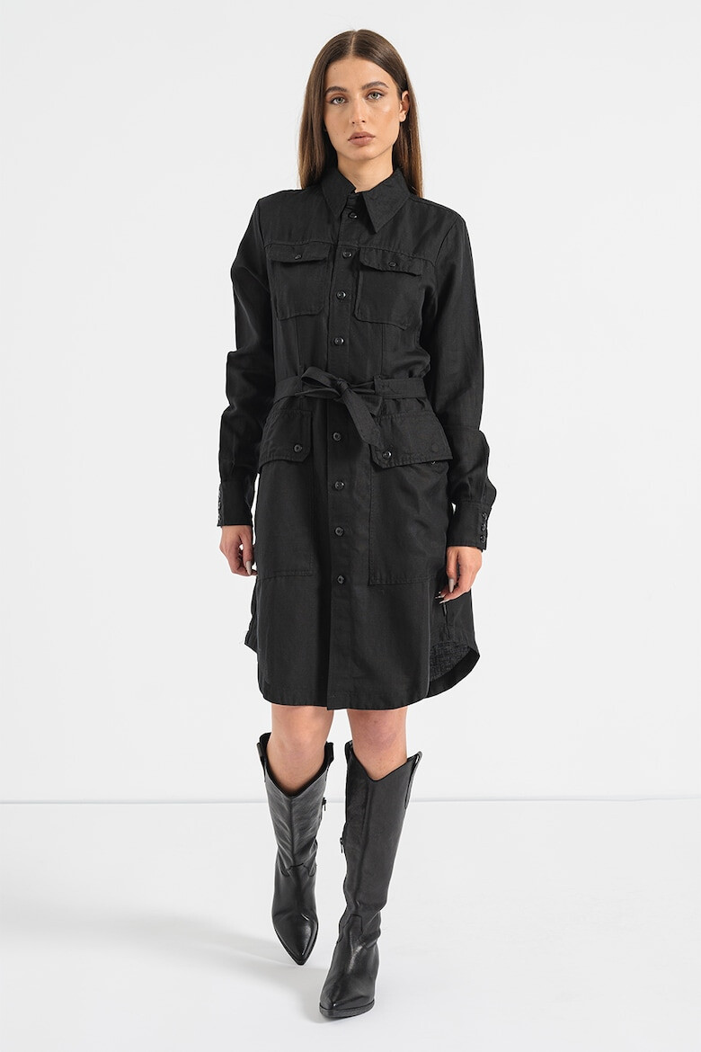 G-Star RAW Рокля тип риза с лен - Pepit.bg