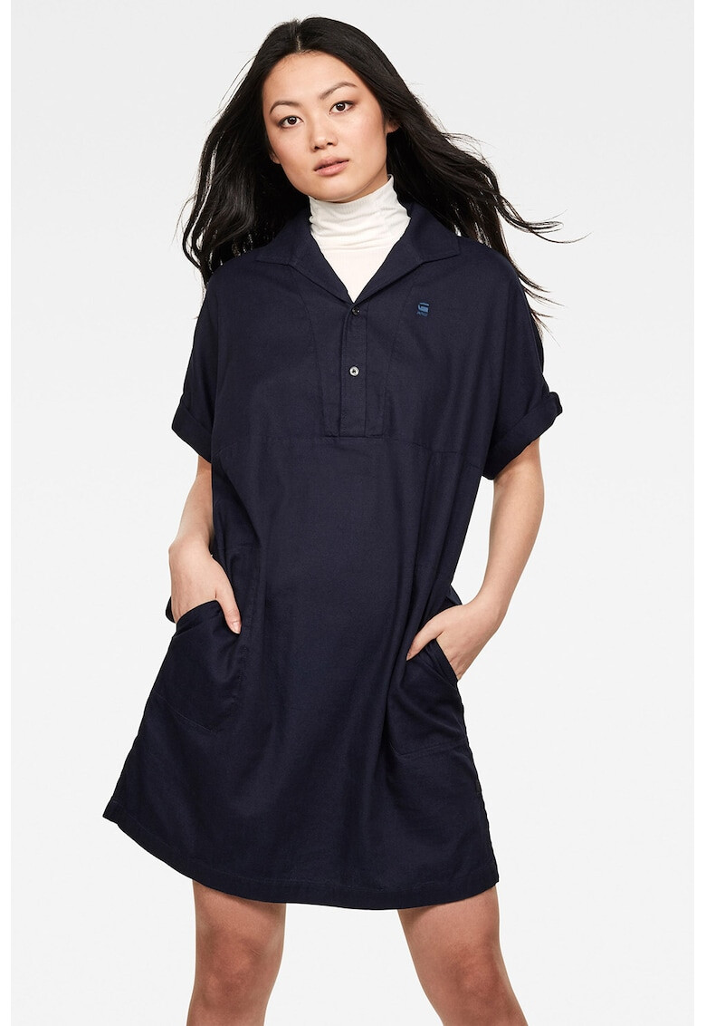 G-Star RAW Рокля тип тениска с яка - Pepit.bg