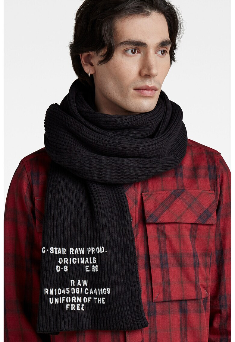 G-Star RAW Шал с надписи - Pepit.bg