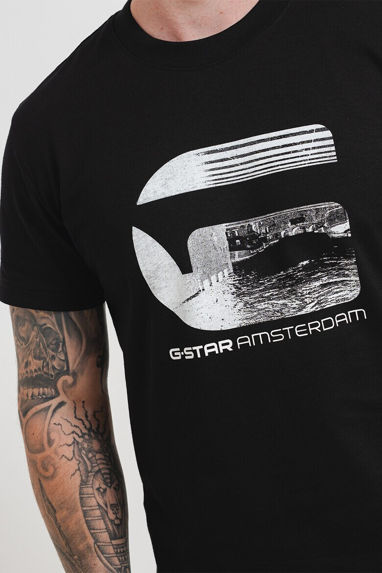 G-Star RAW Тениска Amsterdam с лого - Pepit.bg