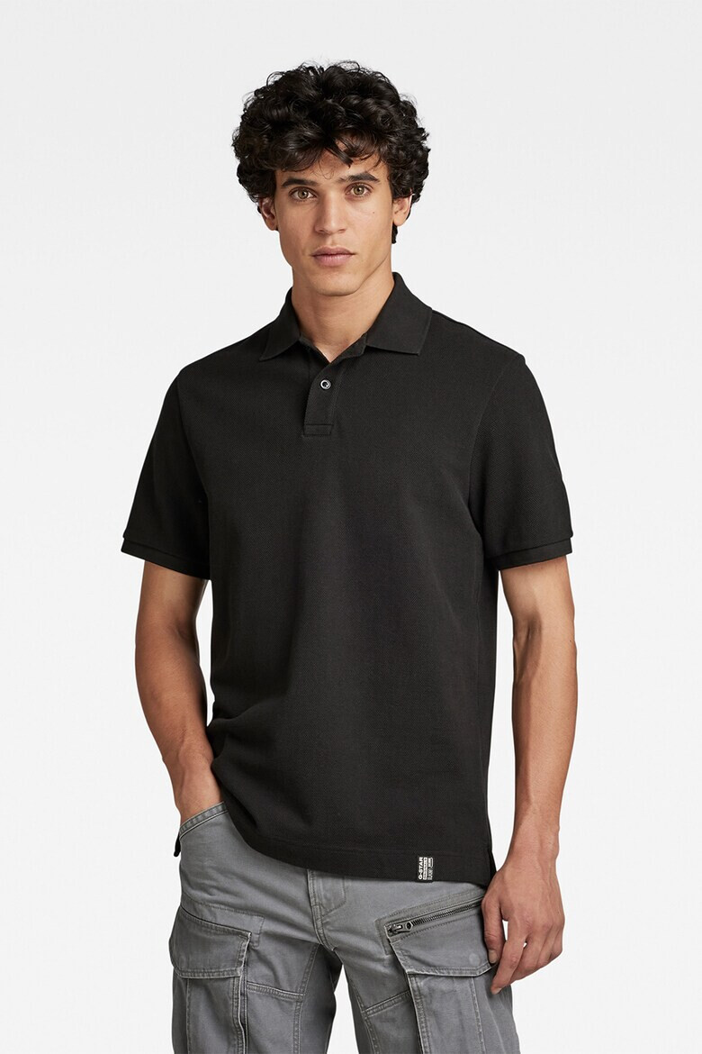 G-Star RAW Тениска Essential от пике с яка - Pepit.bg