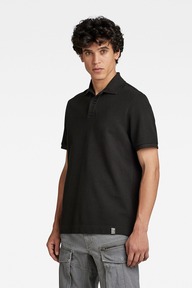 G-Star RAW Тениска Essential от пике с яка - Pepit.bg