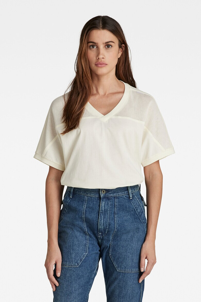 G-Star RAW Тениска с шпиц деколте - Pepit.bg