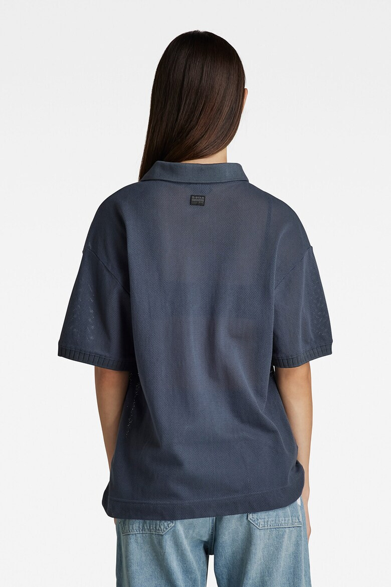 G-Star RAW Тениска с яка и релеф - Pepit.bg