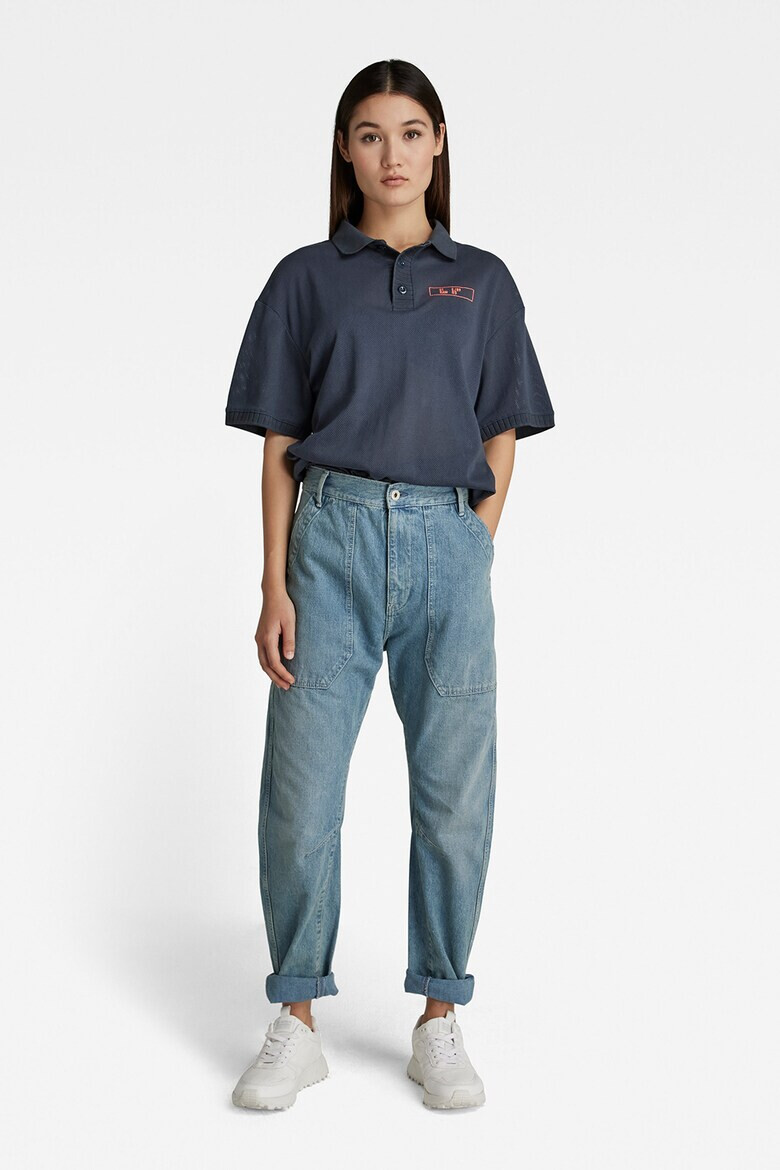 G-Star RAW Тениска с яка и релеф - Pepit.bg