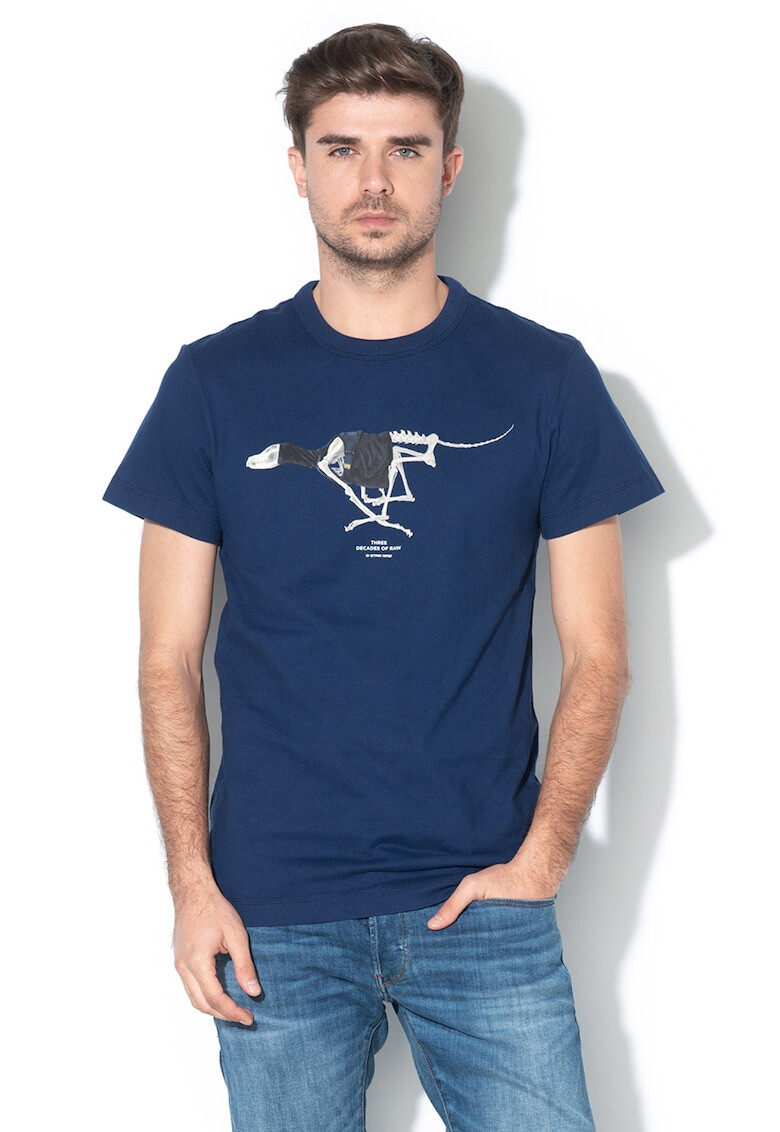 G-Star RAW Тениска с овално деколте и щампа - Pepit.bg
