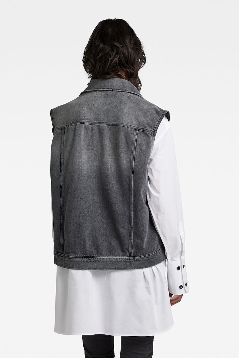G-Star RAW Уголемен дънков елек с памук - Pepit.bg