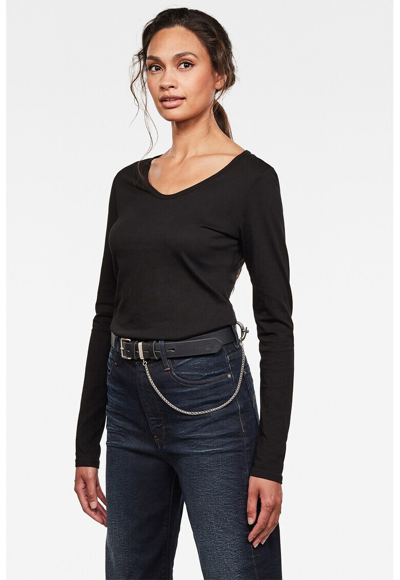 G-Star RAW Вталена блуза с лого - Pepit.bg