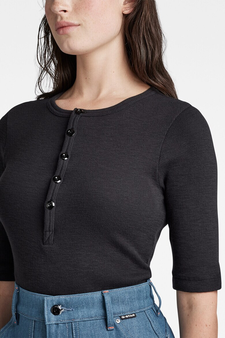 G-Star RAW Вталена рипсена блуза - Pepit.bg