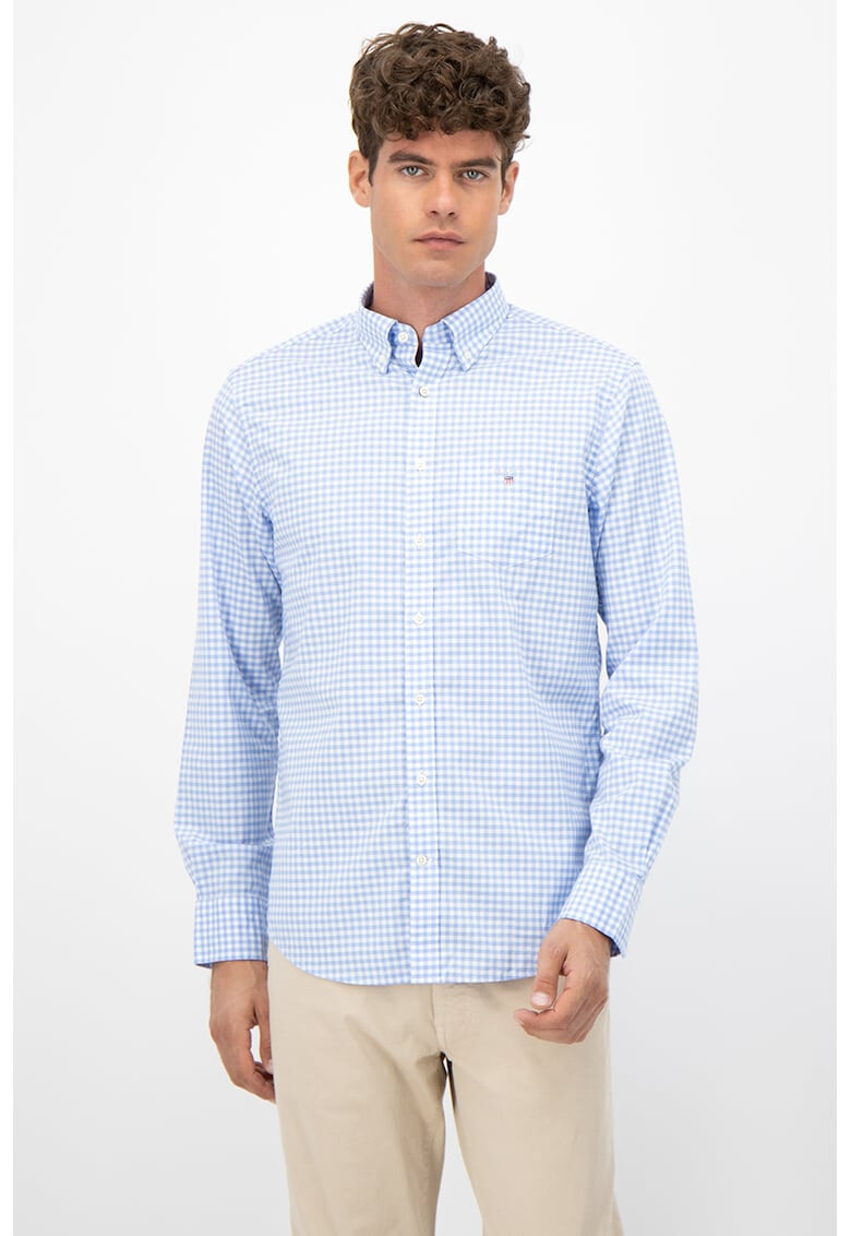 Gant Карирана риза Oxford - Pepit.bg
