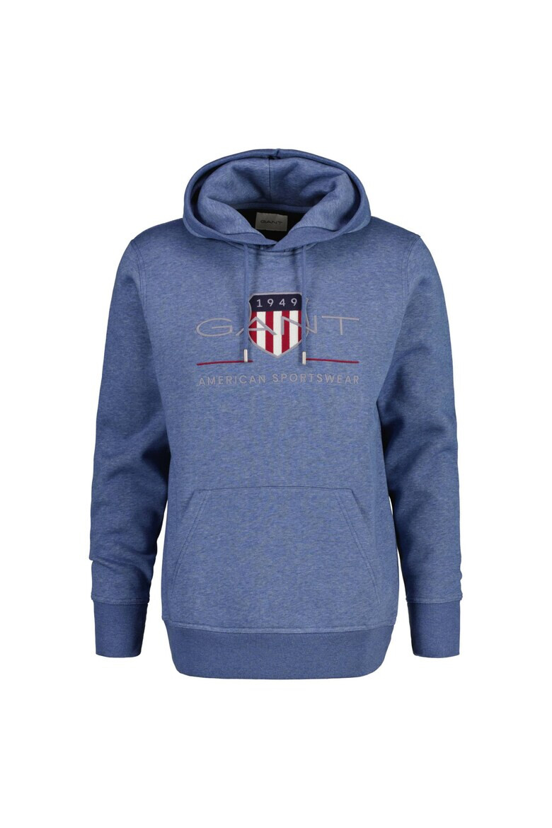 Gant Худи Archive Shield с джоб кенгуру - Ултрамарин синьо - Pepit.bg