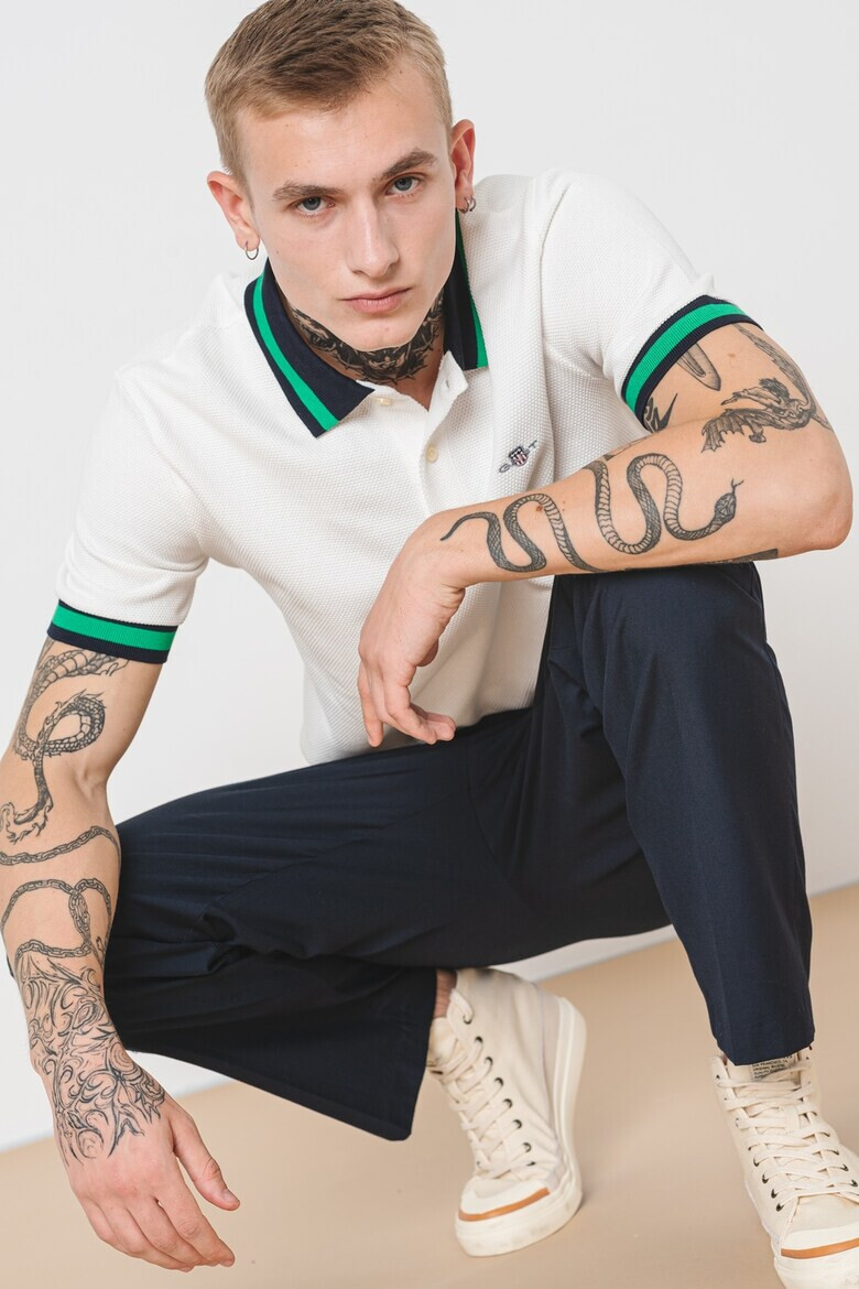 Gant Памучна тениска с яка - Pepit.bg