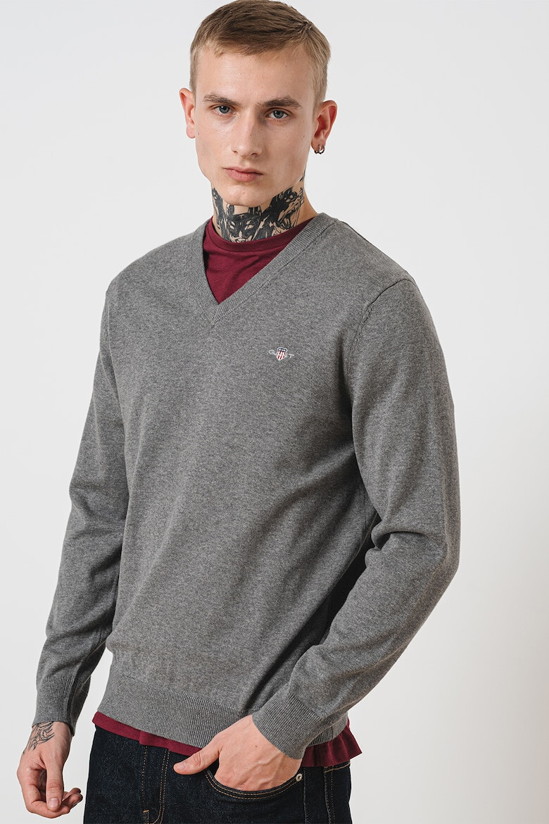 Gant Пуловер Classic с шпиц - Pepit.bg