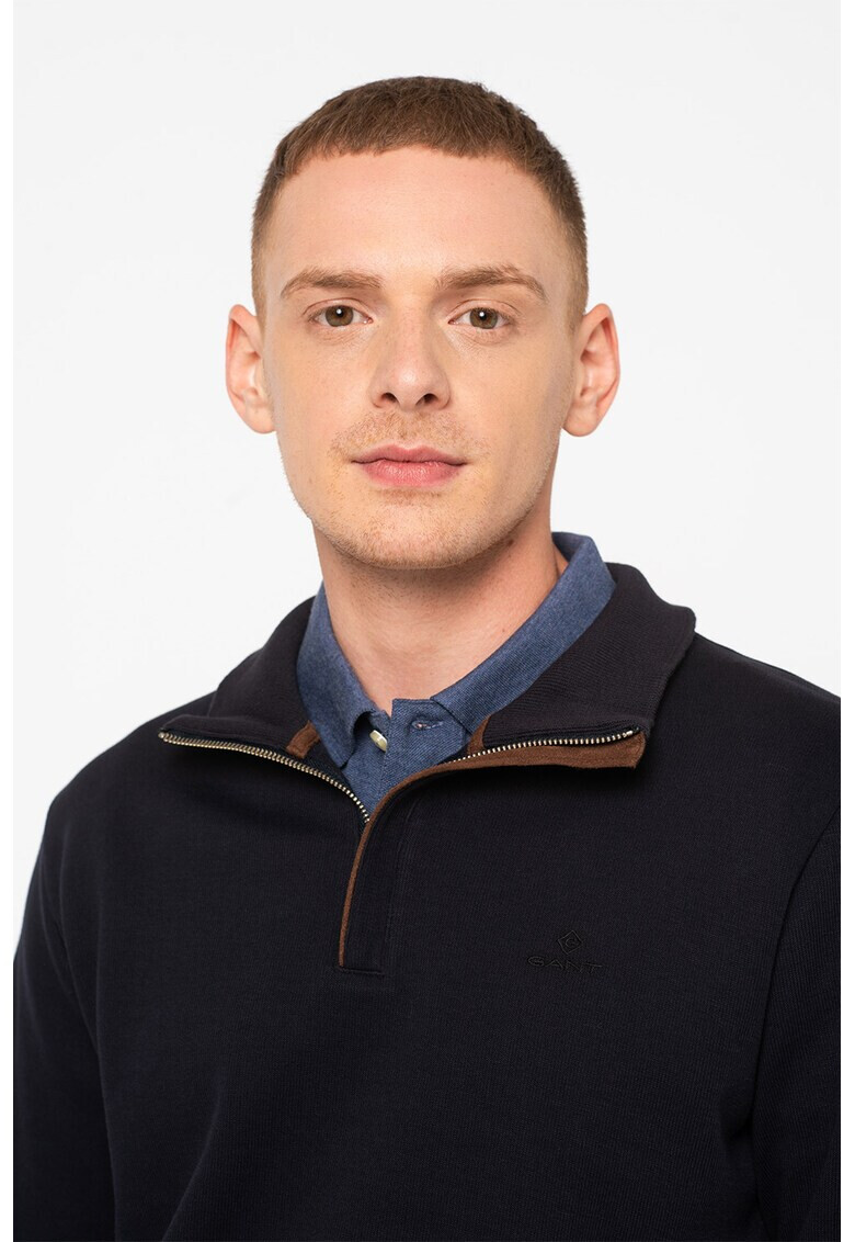 Gant Пуловер Sacker с къс цип - Pepit.bg