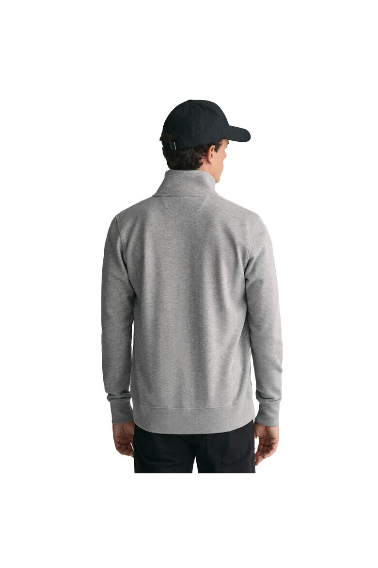 Gant Суитшърт Shield с цип - Сив - Pepit.bg