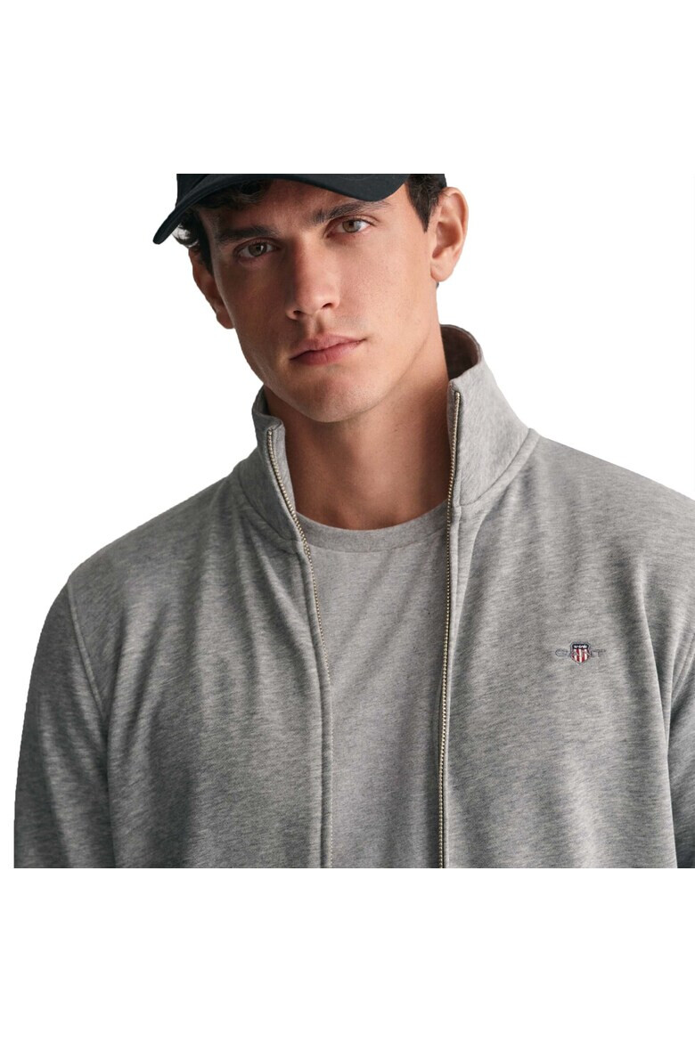 Gant Суитшърт Shield с цип - Сив - Pepit.bg
