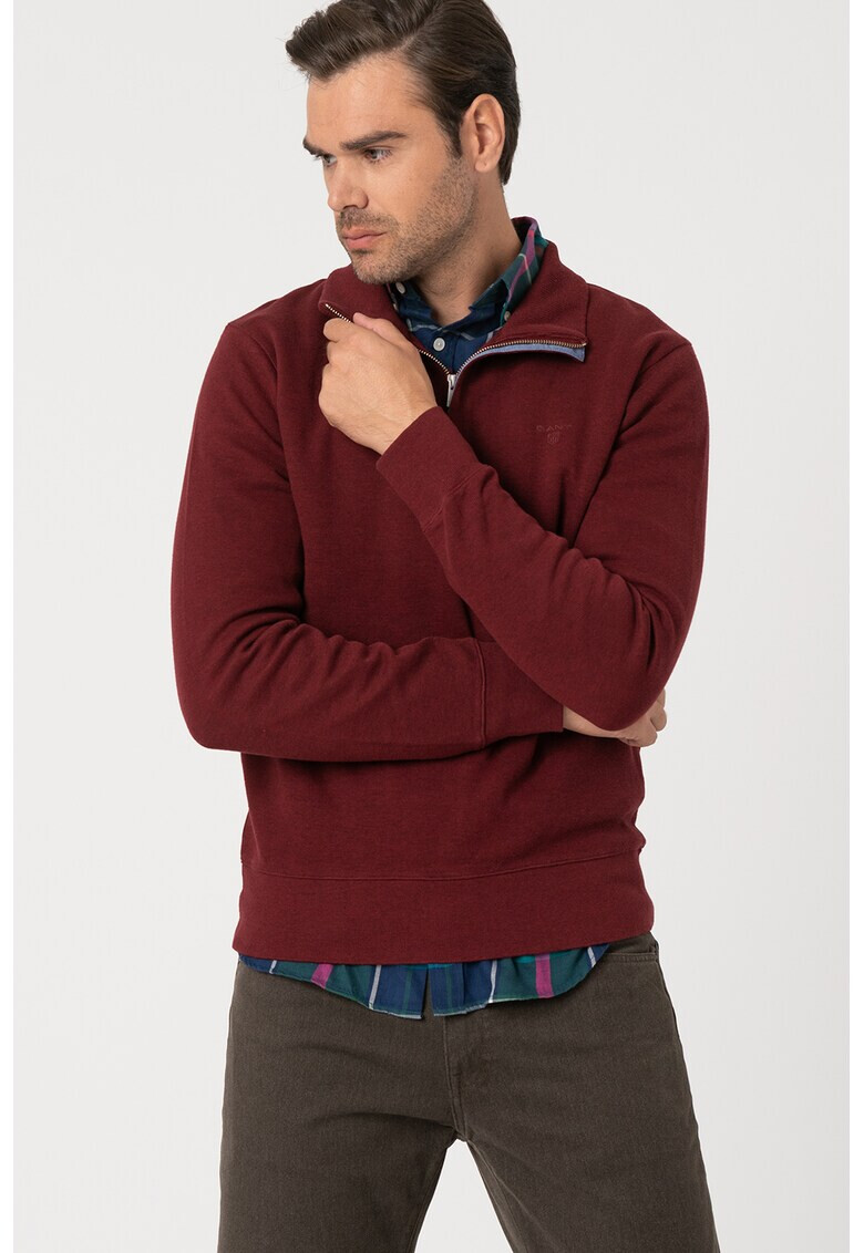 Gant Sweaters Суитшърт Sacker с къс цип - Pepit.bg