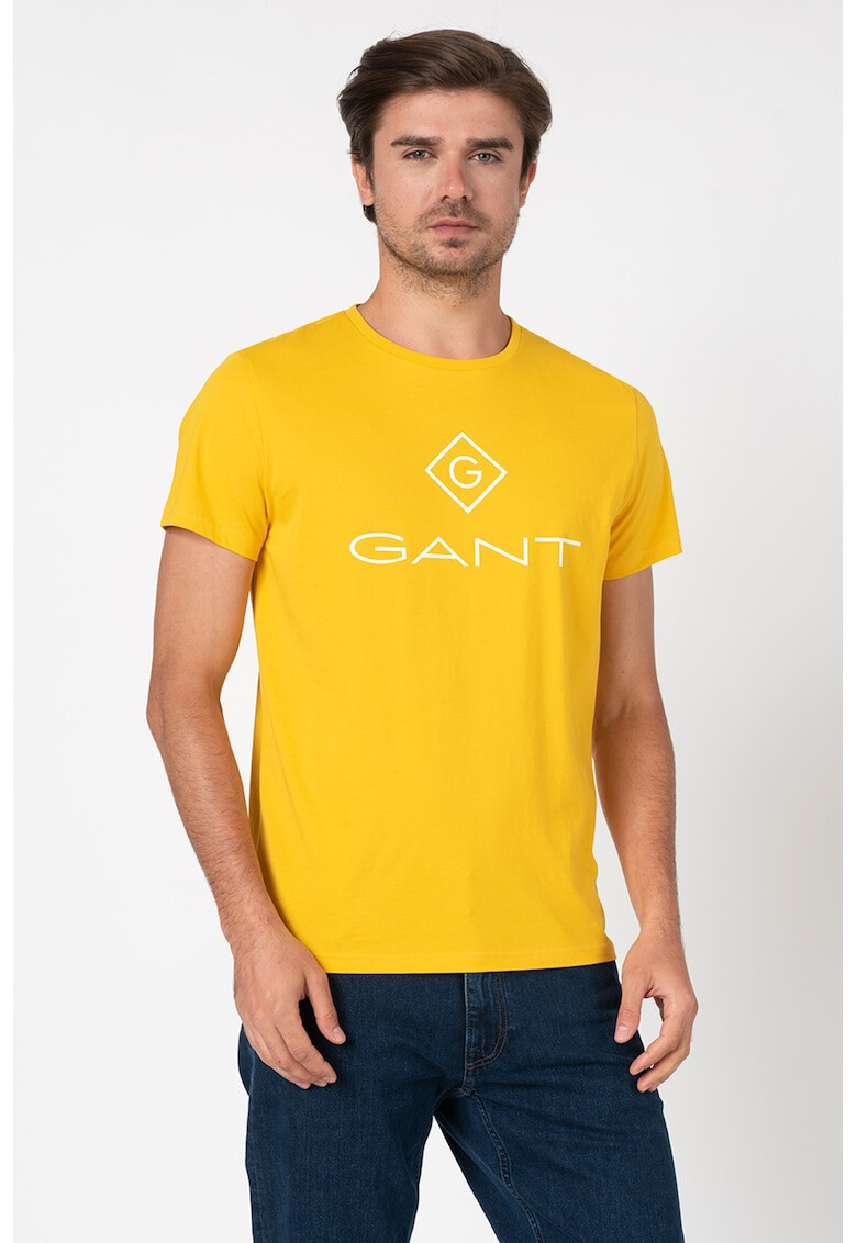 Gant Тениска от памук Lock Up на лога - Pepit.bg